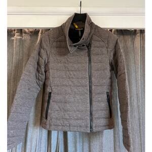 Lole Women's MEDIUM Charcoal Brown Down Filled Puffer Jacket